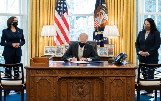 President Biden signature