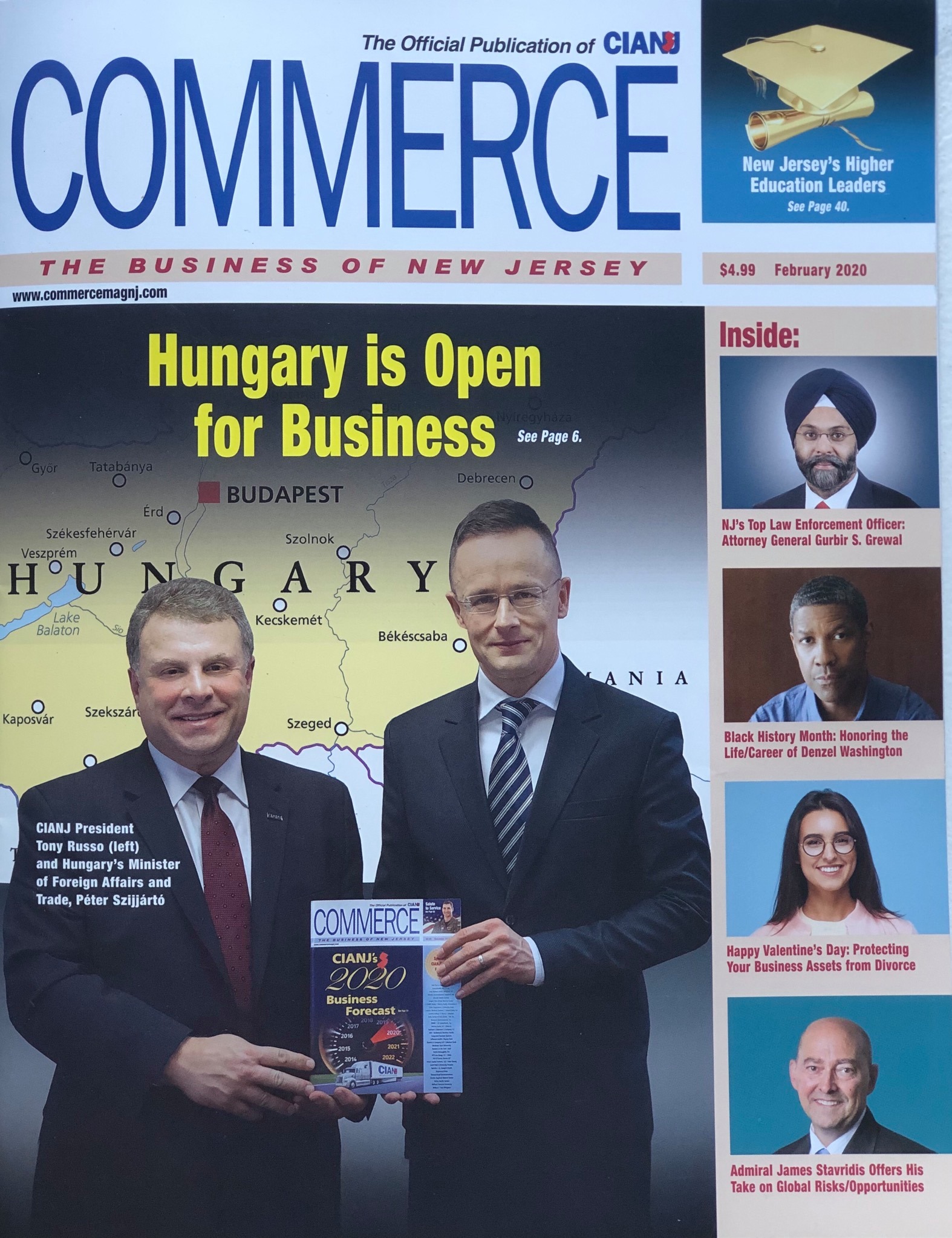 READ the COMMERCE, the Official Publication of CIANJ, the Business of New Jersey